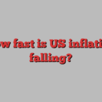 How fast is US inflation falling?