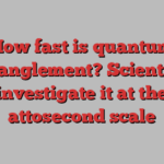 How fast is quantum entanglement? Scientists investigate it at the attosecond scale