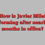 How is Javier Milei performing after nearly 11 months in office?