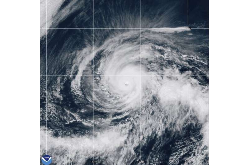 Hurricane Kristy strengthens into a Category 5 storm in the Pacific Ocean