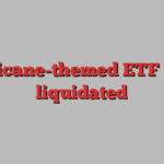 Hurricane-themed ETF to be liquidated