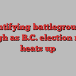 Identifying battlegrounds tough as B.C. election race heats up