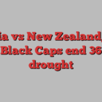 India vs New Zealand, 1st Test, Black Caps end 36-year drought