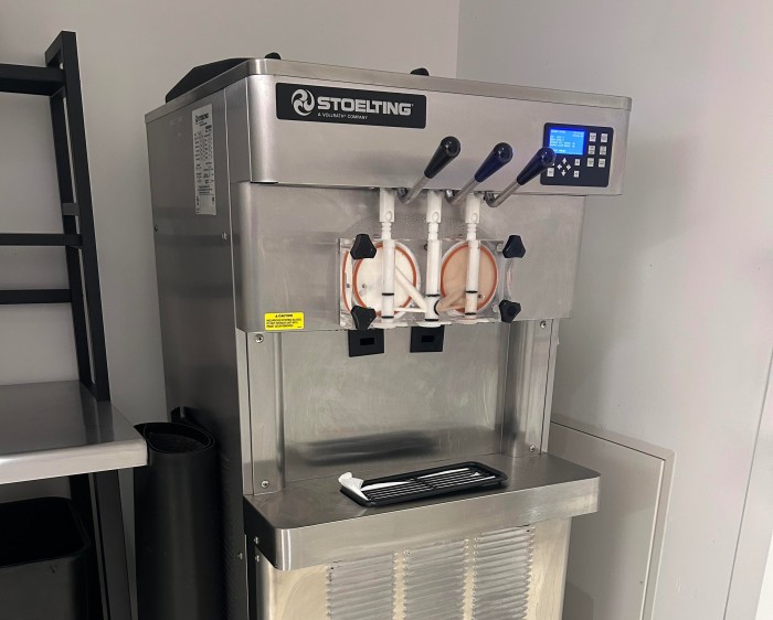 A soft-serve ice-cream machine