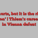 'It hurts, but it is the right decision' | Thiem's career ends in Vienna defeat