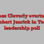 James Cleverly overtakes Robert Jenrick in Tory leadership poll