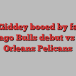 Josh Giddey booed by fans in Chicago Bulls debut vs New Orleans Pelicans