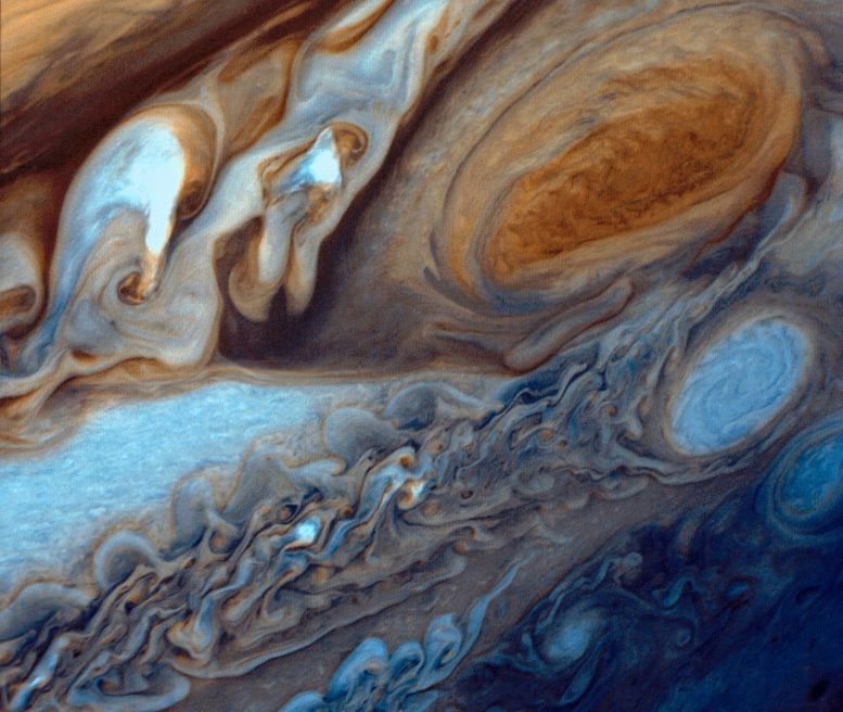 Voyager Jupiter Great Red Spot