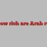 Just how rich are Arab rulers?