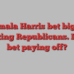 Kamala Harris bet big on courting Republicans. Is her bet paying off?