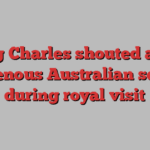 King Charles shouted at by Indigenous Australian senator during royal visit