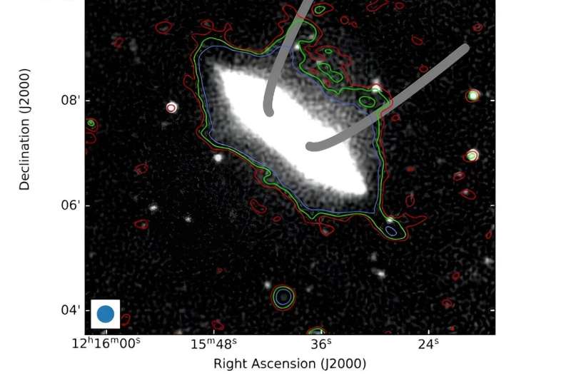 Large radio bubble detected in galaxy NGC 4217