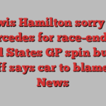 Lewis Hamilton sorry for Mercedes for race-ending United States GP spin but Toto Wolff says car to blame | F1 News