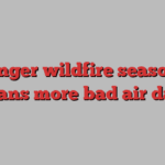 Longer wildfire seasons means more bad air days