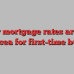 Low mortgage rates are no panacea for first-time buyers