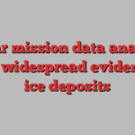 Lunar mission data analysis finds widespread evidence of ice deposits