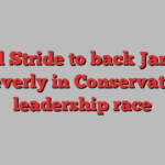 Mel Stride to back James Cleverly in Conservative leadership race