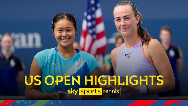 Brit Mika Stojsavljevic saw off Sonobe Wakana in straight sets to win the girls&#39; US Open at Flushing Meadows.