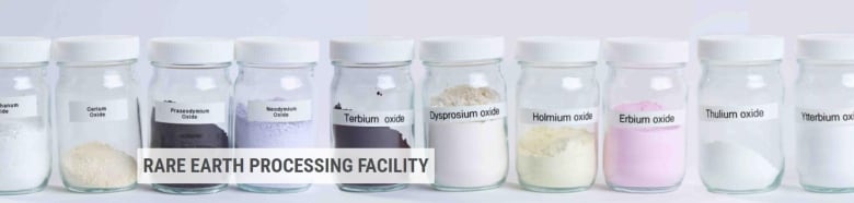 A brochure on the SRC's website promotes the organization's plans for a rare earths processing facility. It went into production this past summer.