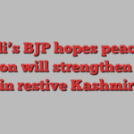 Modi’s BJP hopes peaceful election will strengthen hand in restive Kashmir