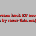 Moldovans back EU accession talks by razor-thin majority