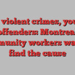 More violent crimes, younger offenders: Montreal community workers want to find the cause