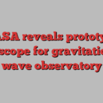 NASA reveals prototype telescope for gravitational wave observatory