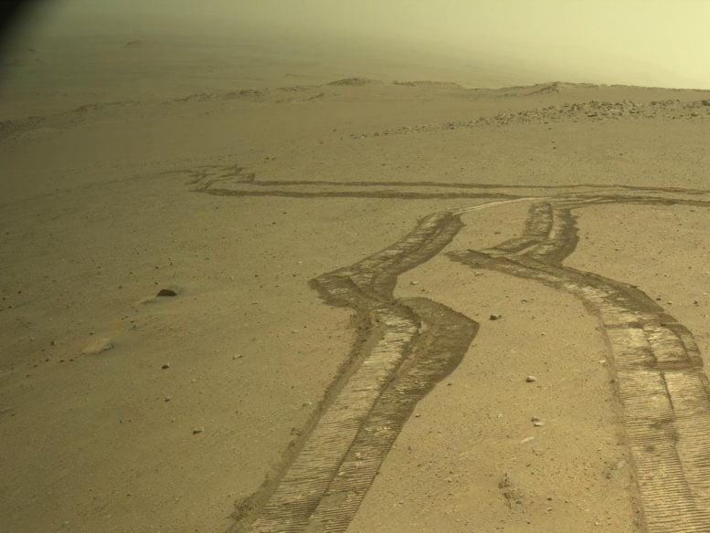 NASA Perseverance Mars Rover Tracks October 2024