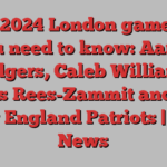 NFL 2024 London games all you need to know: Aaron Rodgers, Caleb Williams, Louis Rees-Zammit and the New England Patriots | NFL News