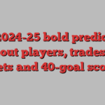 NHL 2024-25 bold predictions: Breakout players, trades, offer sheets and 40-goal scorers