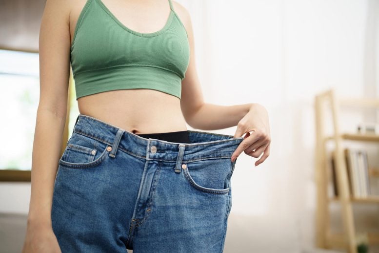 Obesity Weight Loss Woman Jeans