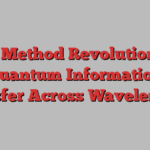 New Method Revolutionizes Quantum Information Transfer Across Wavelengths