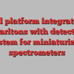 Novel platform integrates 2D polaritons with detection system for miniaturized spectrometers