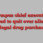 Olympus chief executive forced to quit over alleged illegal drug purchase