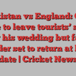 Pakistan vs England: Olly Stone to leave tourists’ squad for his wedding but fast bowler set to return at later date | Cricket News