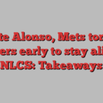 Pete Alonso, Mets torch Dodgers early to stay alive in NLCS: Takeaways