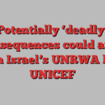 Potentially ‘deadly’ consequences could arise from Israel’s UNRWA ban: UNICEF