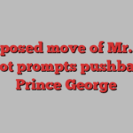 Proposed move of Mr. PG mascot prompts pushback in Prince George