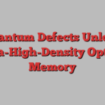 Quantum Defects Unlock Ultra-High-Density Optical Memory