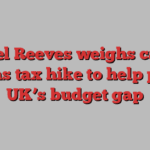 Rachel Reeves weighs capital gains tax hike to help plug UK’s budget gap