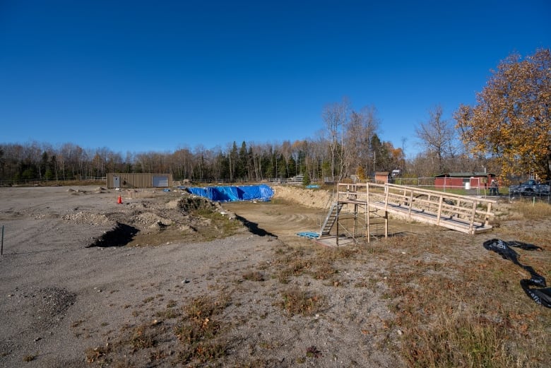 A fairly empty construction site.