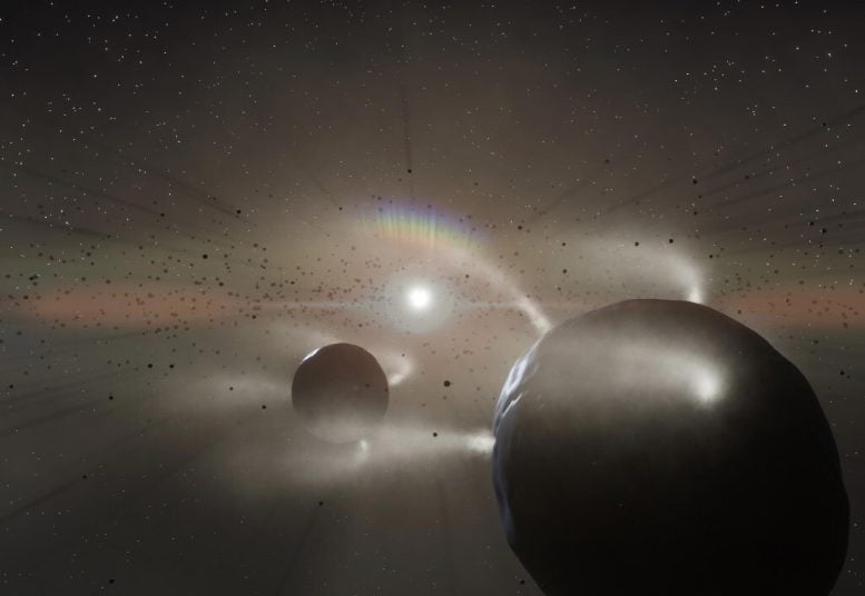 Geysers Escaping From Asteroids in the Early Solar System