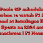 Sao Paulo GP schedule: UK time, when to watch F1 Sprint weekend at Interlagos live on Sky Sports as 2024 season continues | F1 News