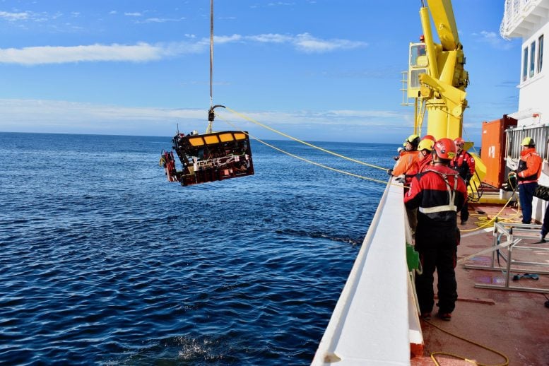 MBARI Researchers and Collaborators Launch MBARI’s MiniROV