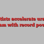 Scientists accelerate uranium beam with record power