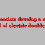 Scientists develop a new model of electric double layer