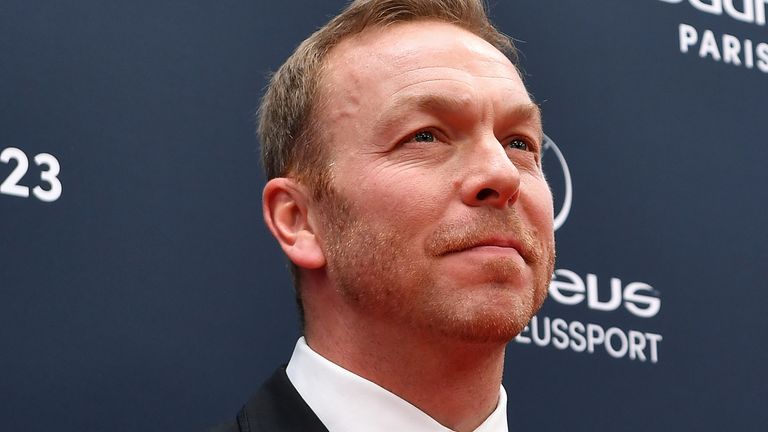 PARIS, FRANCE - MAY 08: Laureus Academy Member Sir Chris Hoy arrives at the 2023 Laureus World Sport Awards Paris red carpet arrivals at Cour Vendome on May 08, 2023 in Paris, France. (Photo by Aurelien Meunier/Getty Images for Laureus)