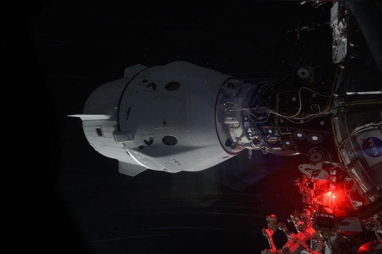 SpaceX Dragon Endeavour Docked to Harmony Module Wide