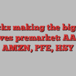 Stocks making the biggest moves premarket: AAPL, AMZN, PFE, HSY