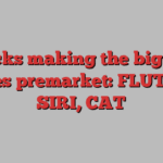 Stocks making the biggest moves premarket: FLUT, BA, SIRI, CAT